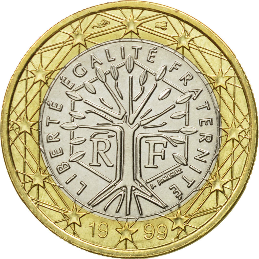 Frankrijk, Euro, 1999, PR, Bi-Metallic, KM:1288