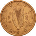 REPUBBLICA D’IRLANDA, 5 Euro Cent, 2002, BB, Acciaio placcato rame, KM:34