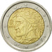 Italy, 2 Euro, 2002, EF(40-45), Bi-Metallic, KM:217