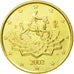 Italië, 50 Euro Cent, 2002, ZF+, Tin, KM:215