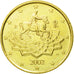 Italy, 50 Euro Cent, 2002, AU(50-53), Brass, KM:215