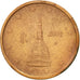 Italy, 2 Euro Cent, 2002, EF(40-45), Copper Plated Steel, KM:211