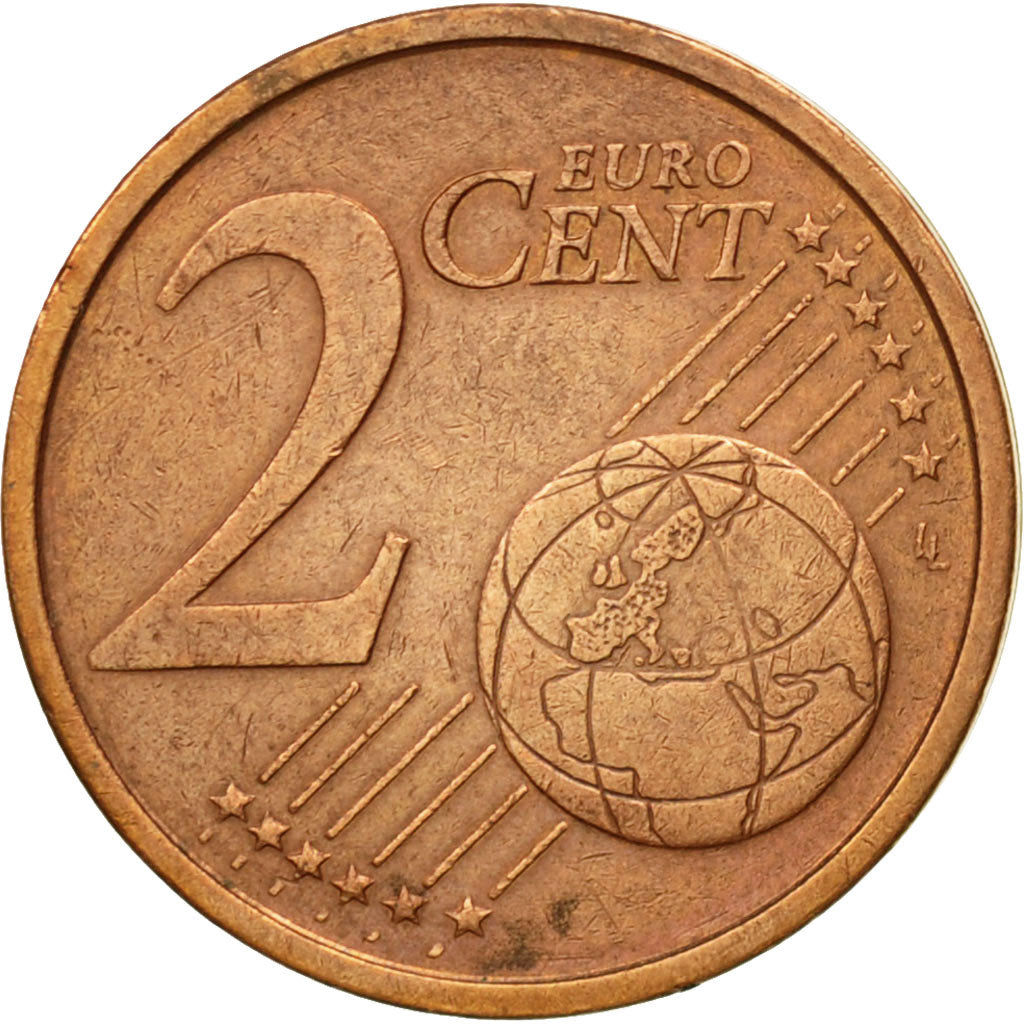 Italy, 2 Euro Cent, 2002, EF(40-45), Copper Plated Steel, KM:211