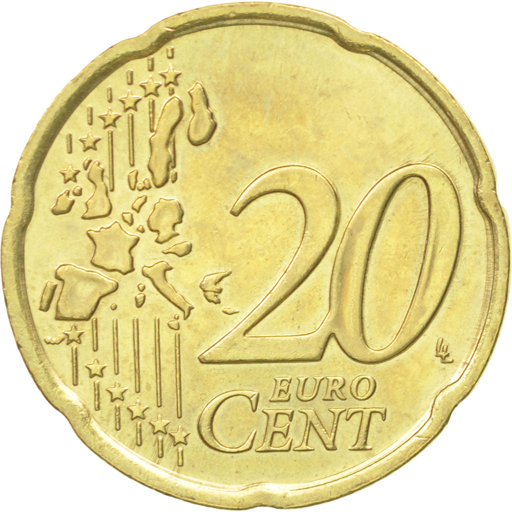 Luxemburg, 20 Euro Cent, 2005, VZ, Messing, KM:79