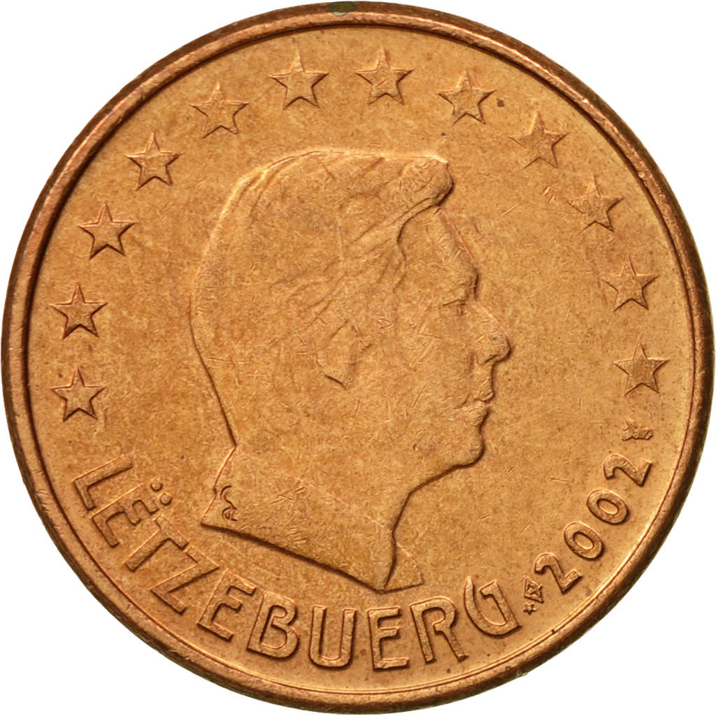 Luxemburg, 5 Euro Cent, 2002, VZ, Copper Plated Steel, KM:77