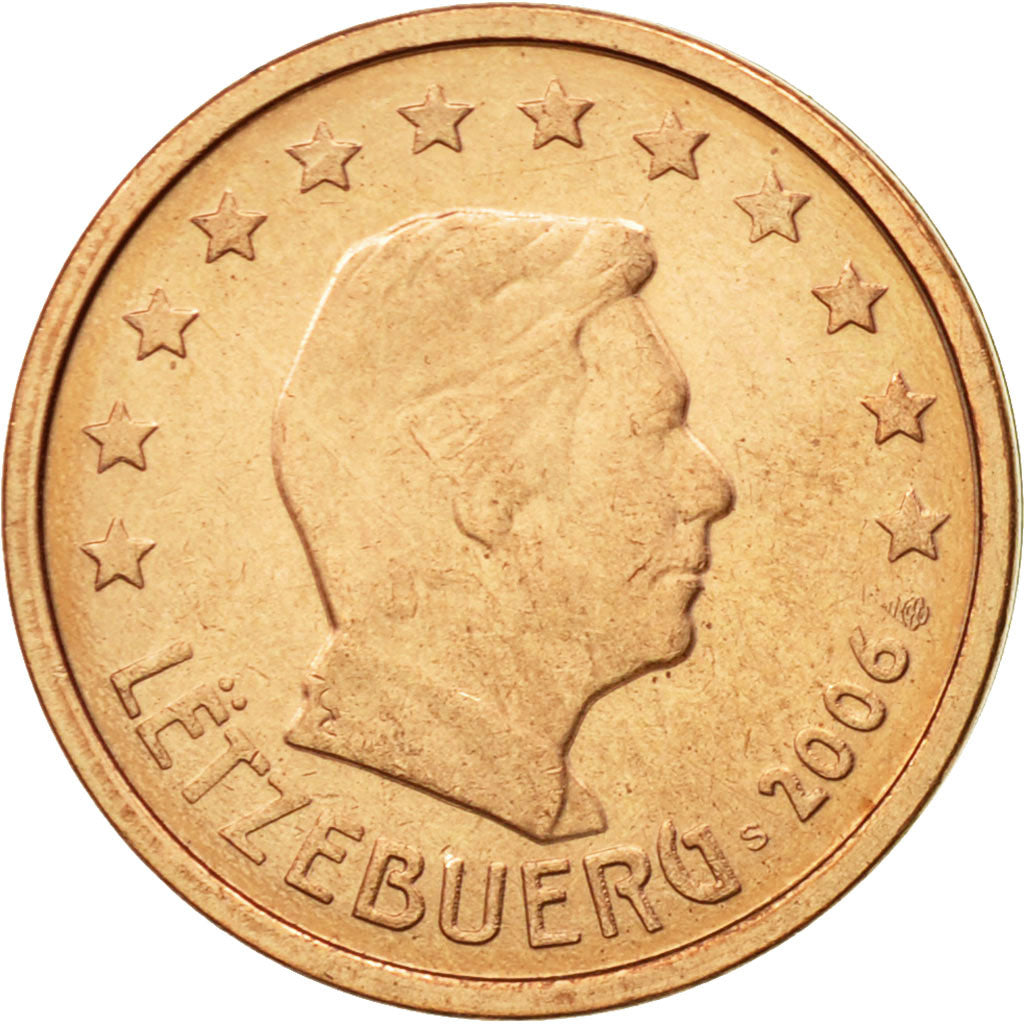 Luxemburg, 2 Euro Cent, 2006, SS+, Copper Plated Steel, KM:76