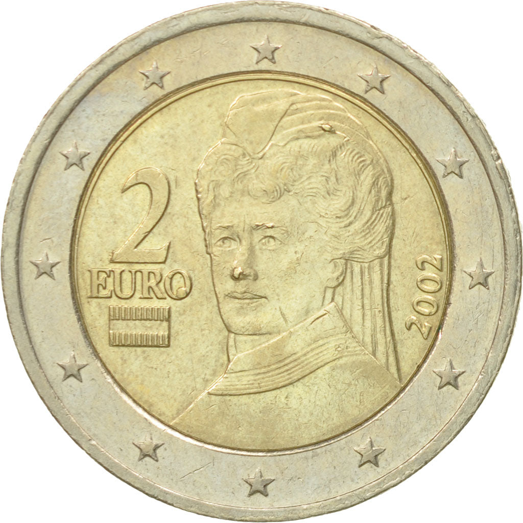 Österreich, 2 Euro, 2002, SS, Bi-Metallic, KM:3089