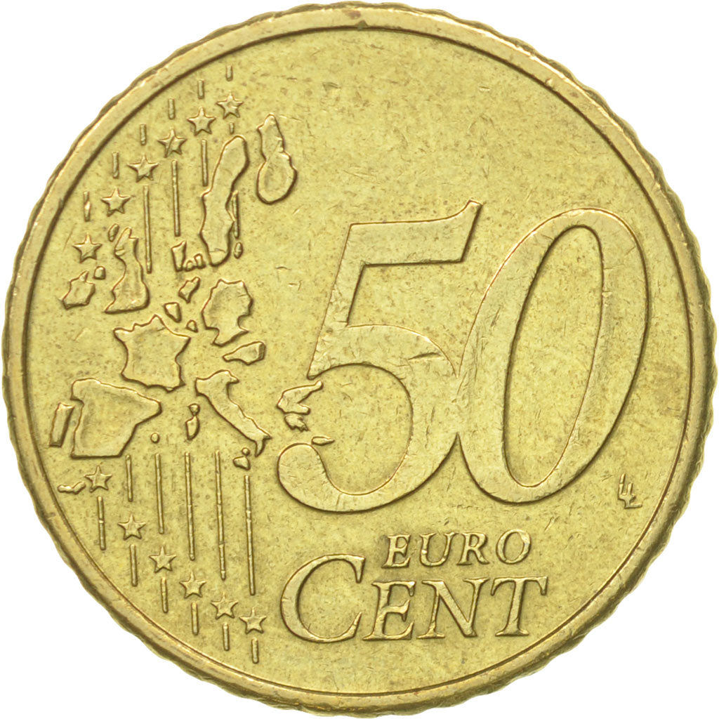 Austria, 50 Euro Cent, 2002, MBC, Latón, KM:3087