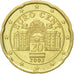 Austria, 20 Euro Cent, 2002, MS(60-62), Brass, KM:3086