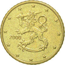 Finland, 50 Euro Cent, 2000, AU(55-58), Brass, KM:103