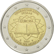 Netherlands, 2 Euro, Traité de Rome 50 ans, 2007, EF(40-45), Bi-Metallic
