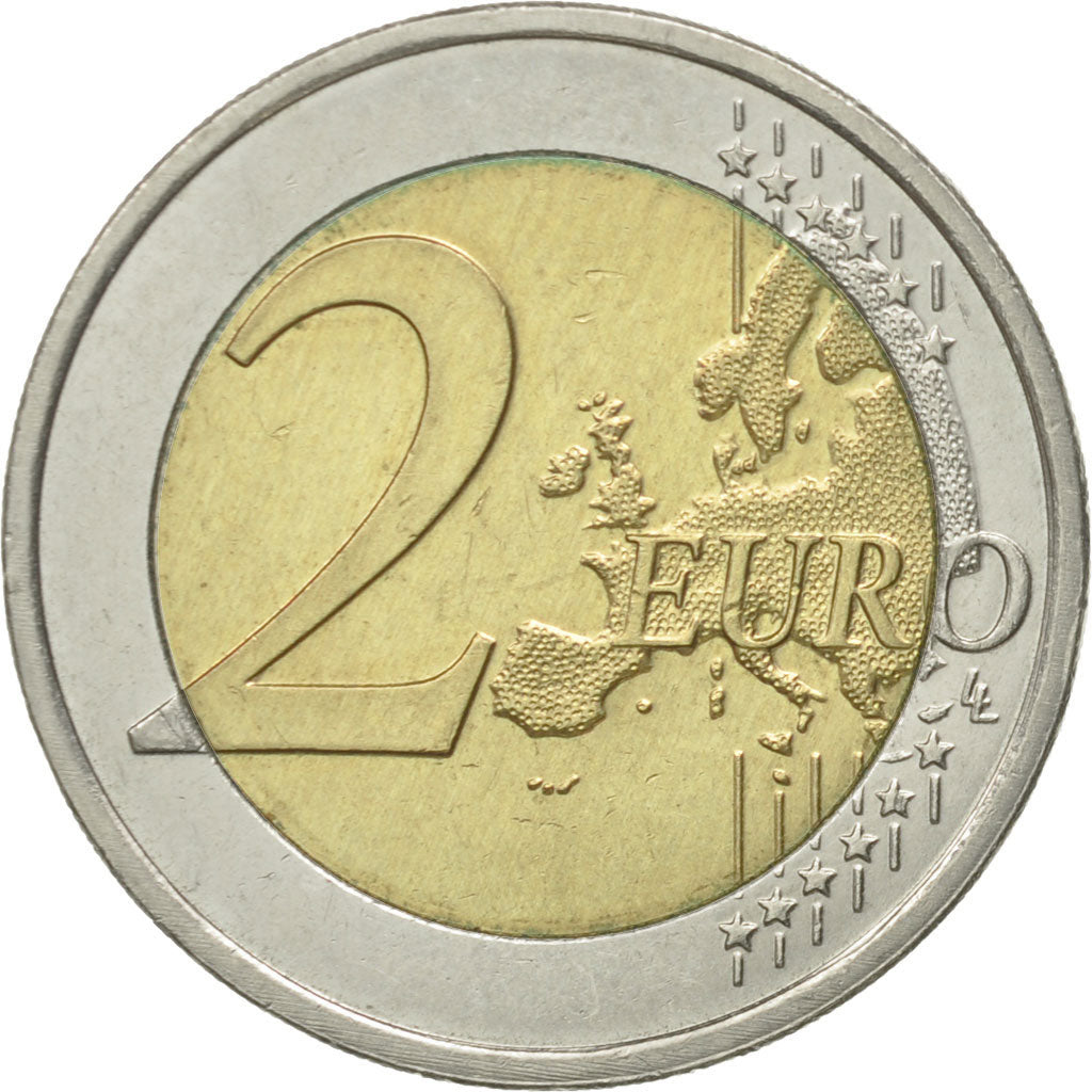 Netherlands, 2 Euro, Traité de Rome 50 ans, 2007, EF(40-45), Bi-Metallic