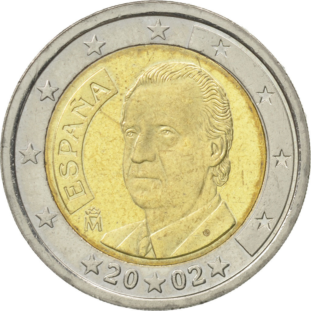 Spagna, 2 Euro, 2002, SPL, Bi-metallico, KM:1047