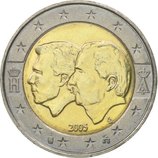 Belgium, 2 Euro, Schengen Agreement, 2005, MS(60-62), Bi-Metallic, KM:240
