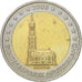 GERMANY - FEDERAL REPUBLIC, 2 Euro, Hambourg, 2008, EF(40-45), Bi-Metallic
