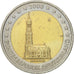 Bundesrepublik Deutschland, 2 Euro, Hambourg, 2008, SS, Bi-Metallic, KM:261