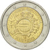 Grèce, 2 Euro, european monetary union 10 th anniversary, 2012, TTB+