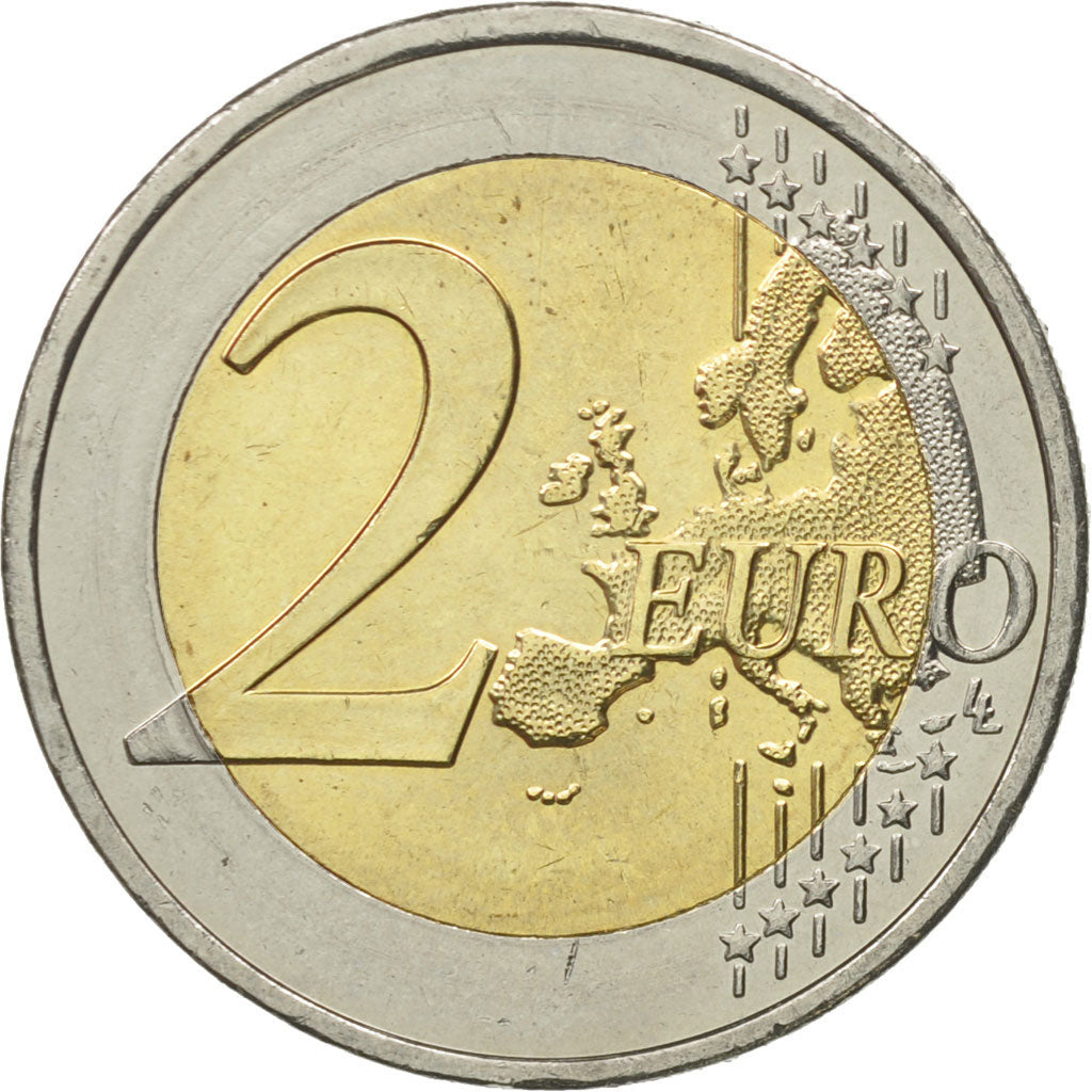 Grecia, 2 Euro, european monetary union 10 th anniversary, 2012, BB+