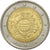 Italy, 2 Euro, european monetary union 10 th anniversary, 2012, AU(55-58)