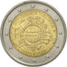 Italy, 2 Euro, european monetary union 10 th anniversary, 2012, AU(55-58)