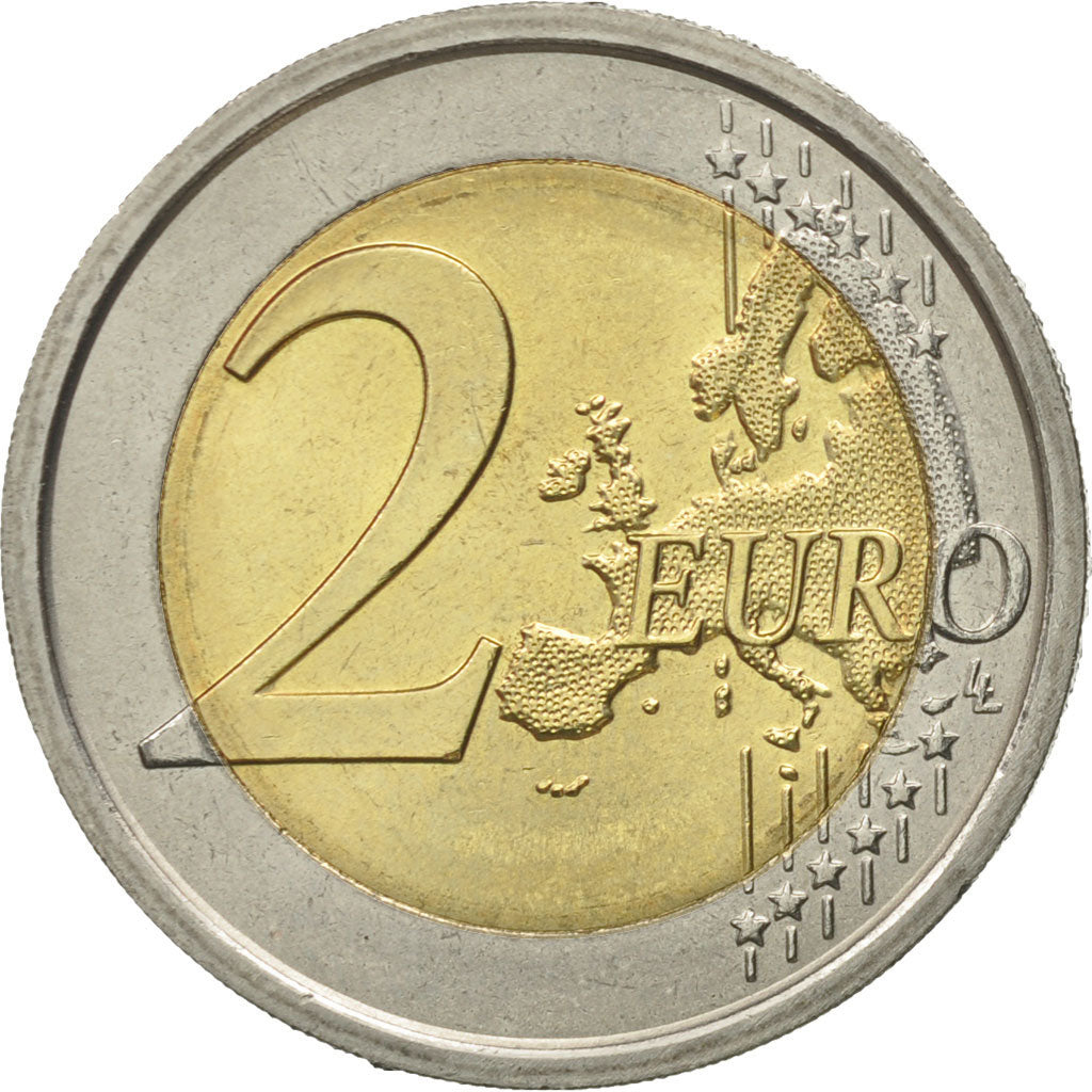 Italy, 2 Euro, european monetary union 10 th anniversary, 2012, AU(55-58)