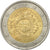 Frankreich, 2 Euro, 10 Jahre Euro, 2012, VZ+, Bi-Metallic, KM:1846