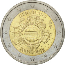 Netherlands, 2 Euro, 10 ans de l'Euro, 2012, EF(40-45), Bi-Metallic, KM:308