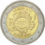 Holandia, 2 Euro, 10 ans de l'Euro, 2012, EF(40-45), Bimetaliczny, KM:308
