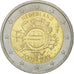 Pays-Bas, 2 Euro, 10 ans de l'Euro, 2012, TTB, Bi-Metallic, KM:308