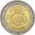 Slowenien, 2 Euro, 10 ans de l'Euro, 2012, VZ+, Bi-Metallic, KM:107
