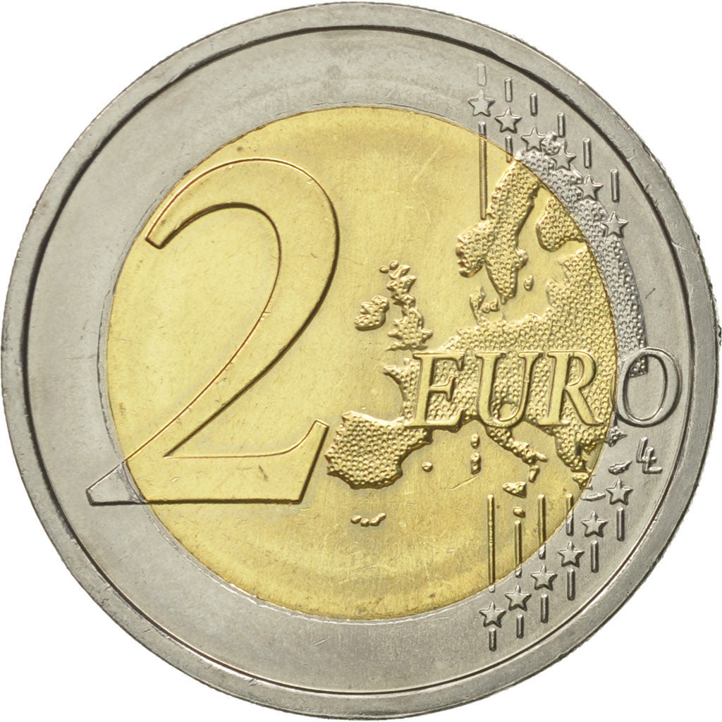Portugal, 2 Euro, 10 ans de l'Euro, 2012, MS(60-62), Bi-Metallic, KM:812