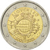 Slovakia, 2 Euro, 10 ans de l'Euro, 2012, MS(60-62), Bi-Metallic, KM:120
