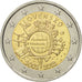 Slowakei, 2 Euro, 10 ans de l'Euro, 2012, VZ+, Bi-Metallic, KM:120