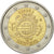 Hiszpania, 2 Euro, 10 years euro, 2012, Madrid, MS(60-62), Bimetaliczny, KM:1252