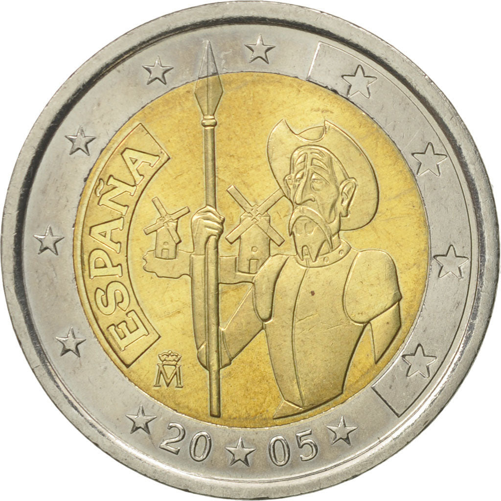 Spain, 2 Euro, 2005, MS(60-62), Bi-Metallic, KM:1063