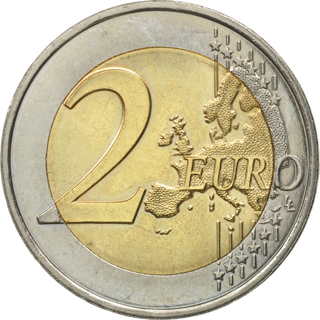 Luxembourg, 2 Euro, 2008, MS(60-62), Bi-Metallic, KM:96