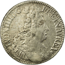 Coin, France, Louis XIV, Écu aux 3 couronnes, Ecu, 1711, Paris, VF(30-35)