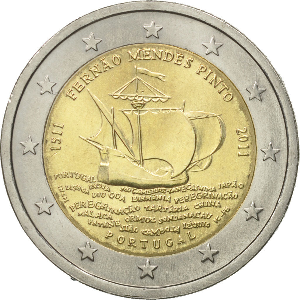 Portugal, 2 Euro, Fern, 2011, SUP+, Bi-Metallic, KM:804