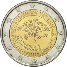 Slovénie, 2 Euro, Ljubljana Botanical Gardens, 200th Anniversary, 2010, SUP