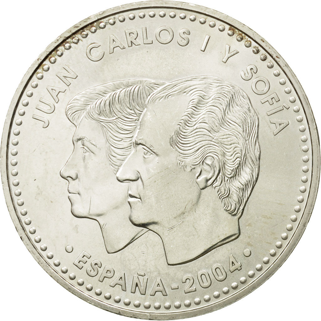 Spain, 12 Euro, 500th Anniversary - Death of Isabel, 2004, MS(63), Silver