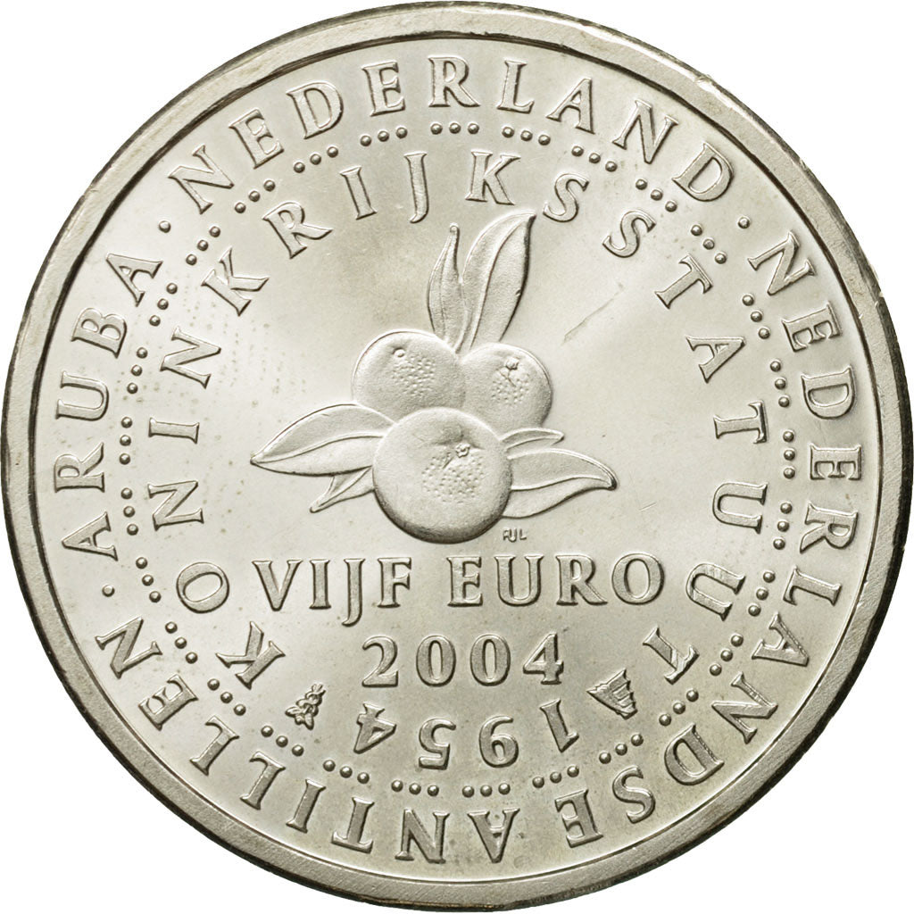 Netherlands, 5 Euro, 50th Anniversary - End of colonization of Netherlands