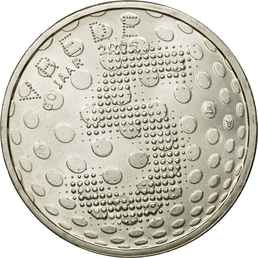 Netherlands, 5 Euro, 60th Anniversary of Liberation, 2005, MS(63), Silver