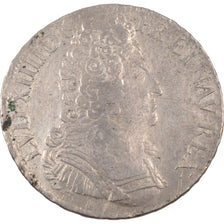 FRANCE, Écu aux 3 couronnes, ECU, 1709, Bordeaux, KM #386.9, EF(40-45), Silver,