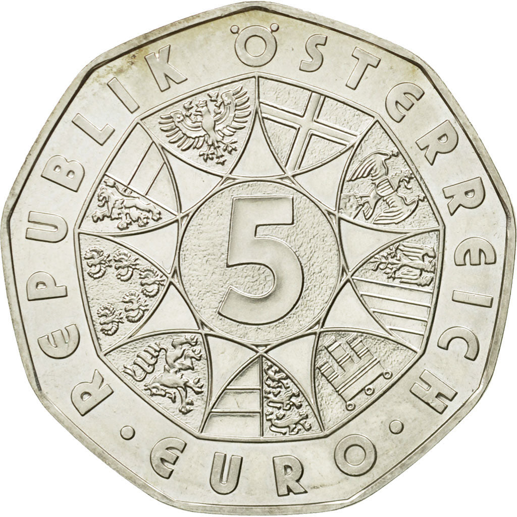 Autriche, 5 Euro, Schoenbrunn Zoo, 2002, SPL, Argent, KM:3091