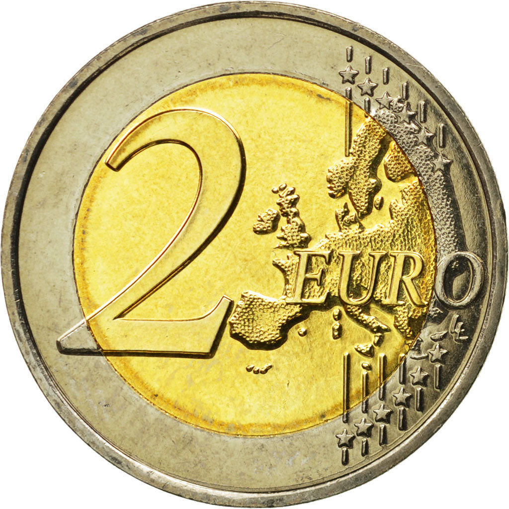 France, 2 Euro, 70th Anniversary, June 18th Appea, 2010, MS(63), Bi-Metallic