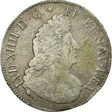 Moneda, Francia, Louis XIV, Écu aux palmes, Ecu, 1697, Paris, BC+, Plata