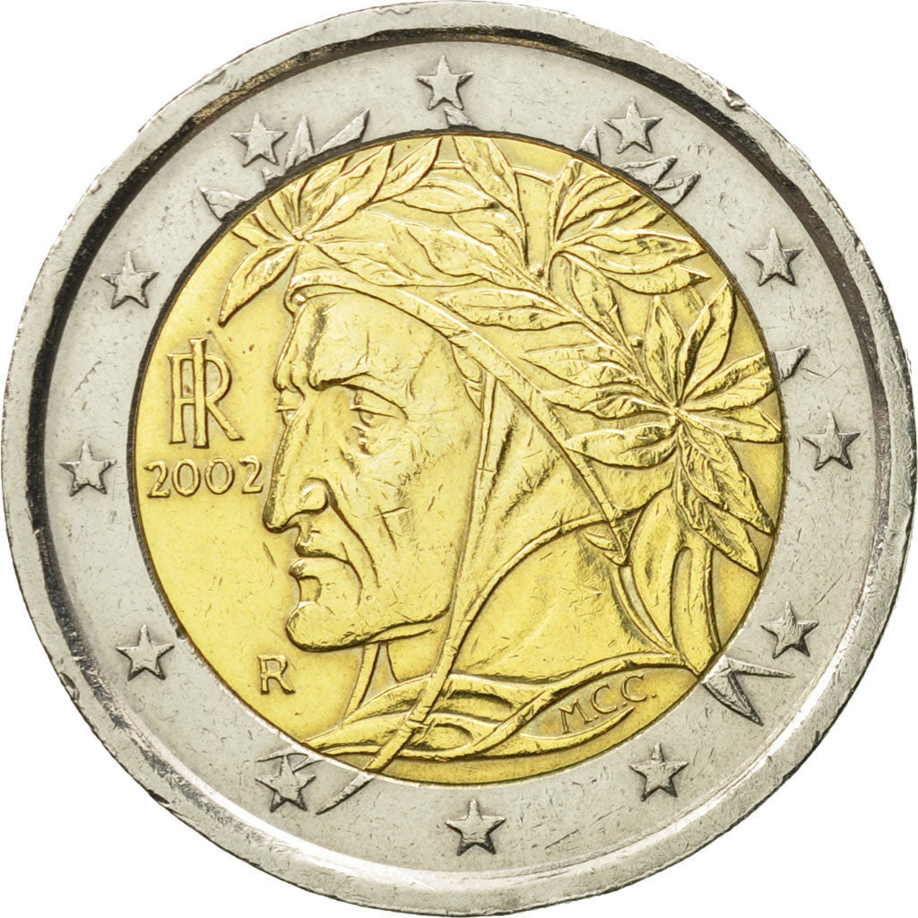 Włochy, 2 Euro, 2002, Rome, EF(40-45), Bimetaliczny, KM:217