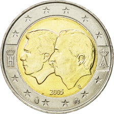 Belgium, 2 Euro, Schengen Agreement, 2005, AU(50-53), Bi-Metallic, KM:240