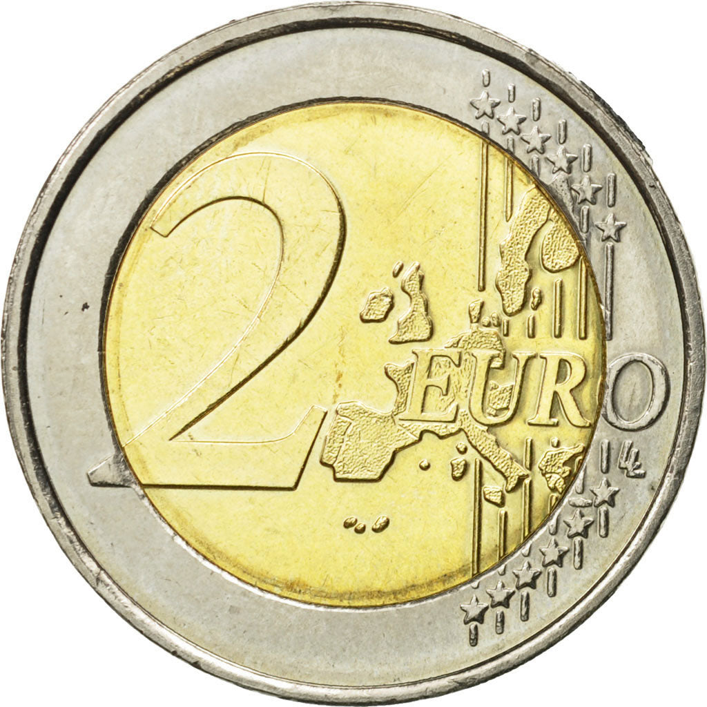 Belgium, 2 Euro, Schengen Agreement, 2005, AU(50-53), Bi-Metallic, KM:240