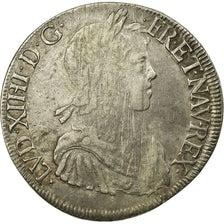 Monnaie, France, Louis XIV, Écu à la mèche longue, Ecu, 1653, Bayonne, TB+